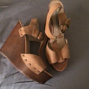 Brown wedge very comfortable